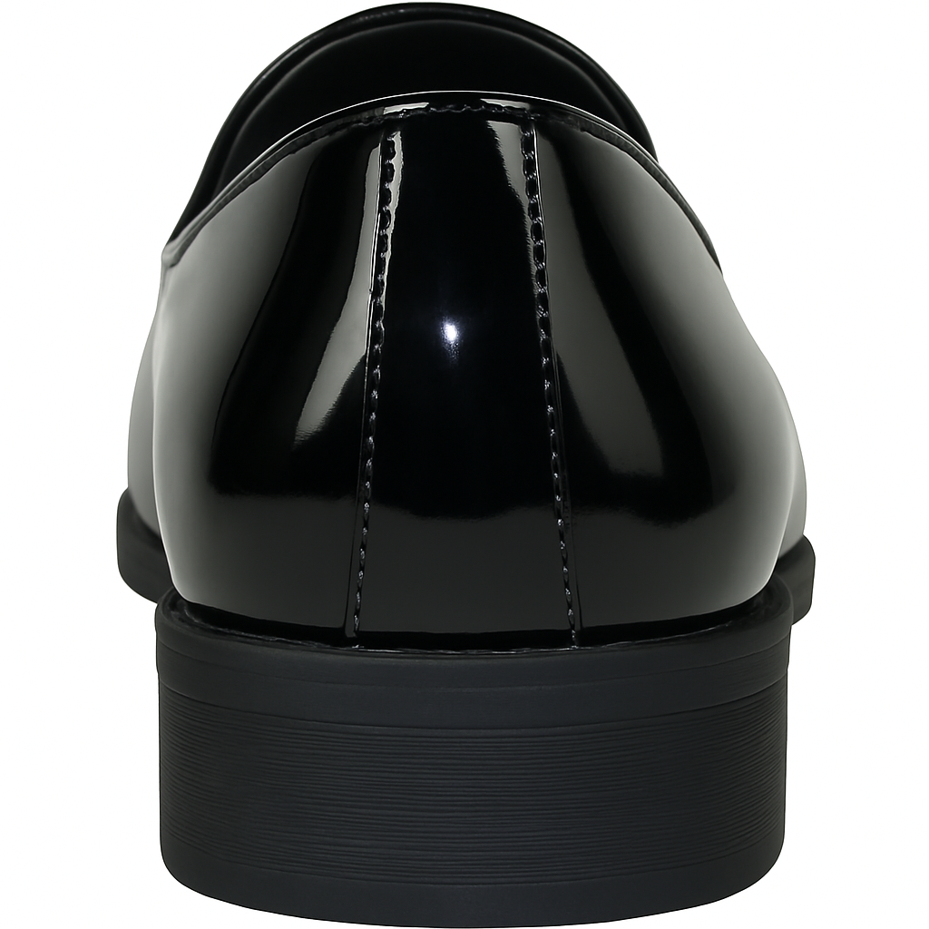 Vangelo Men's Black Patent Lofers