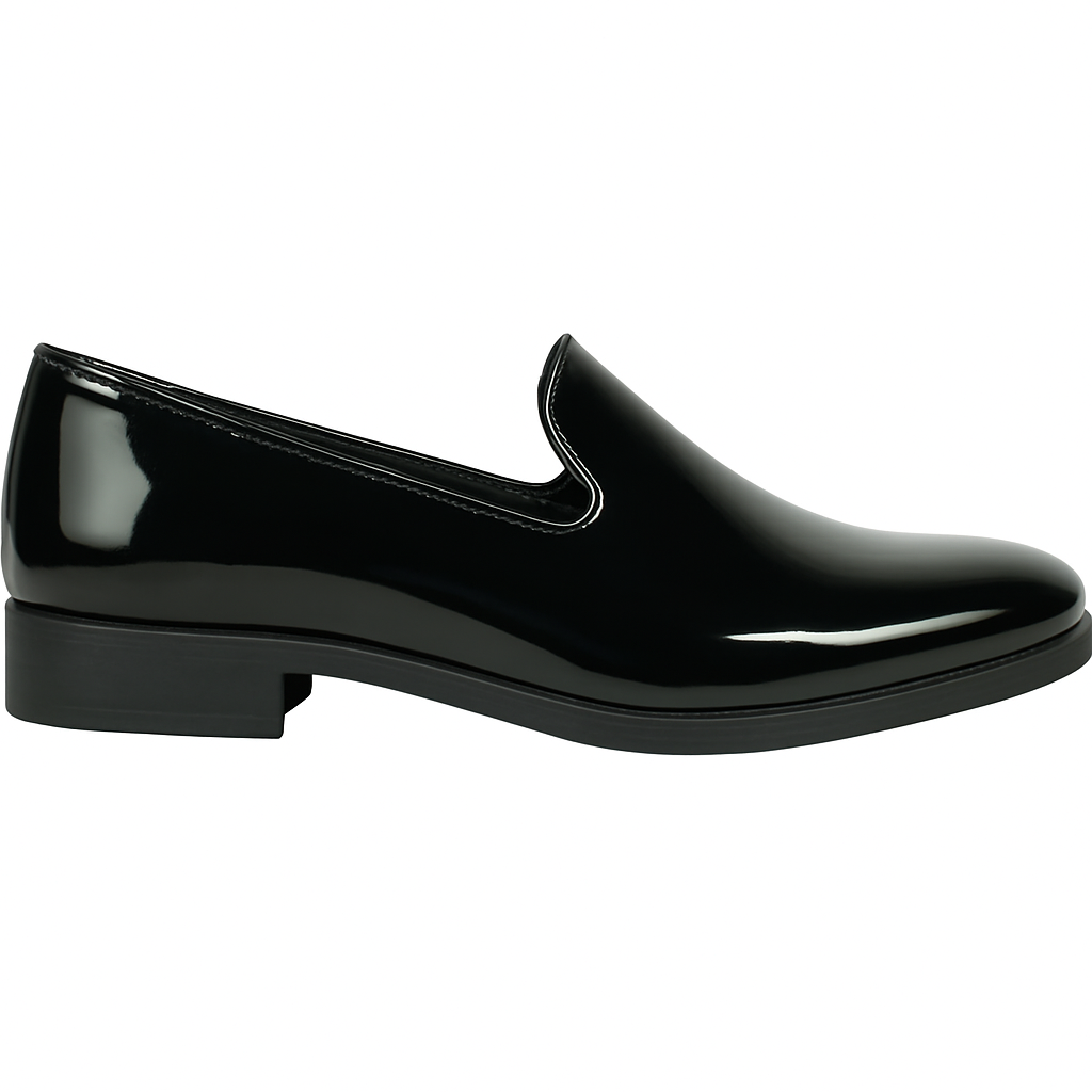 Vangelo Men's Black Patent Lofers