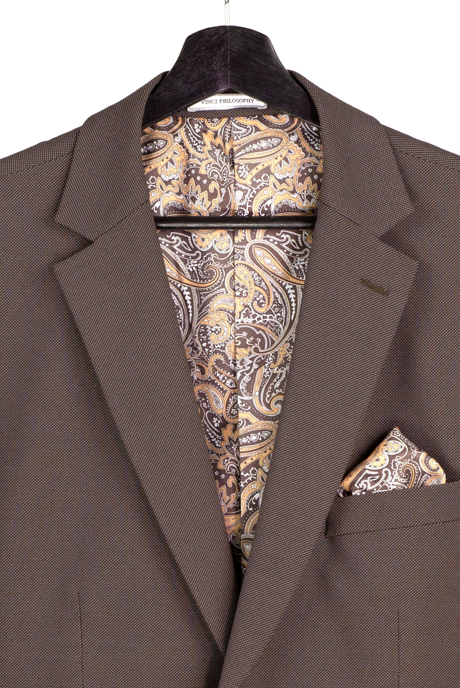 MV2K-3 Modern Fit Vested Suit – 3-Piece Peak Lapel Suit | Vinci Menswear