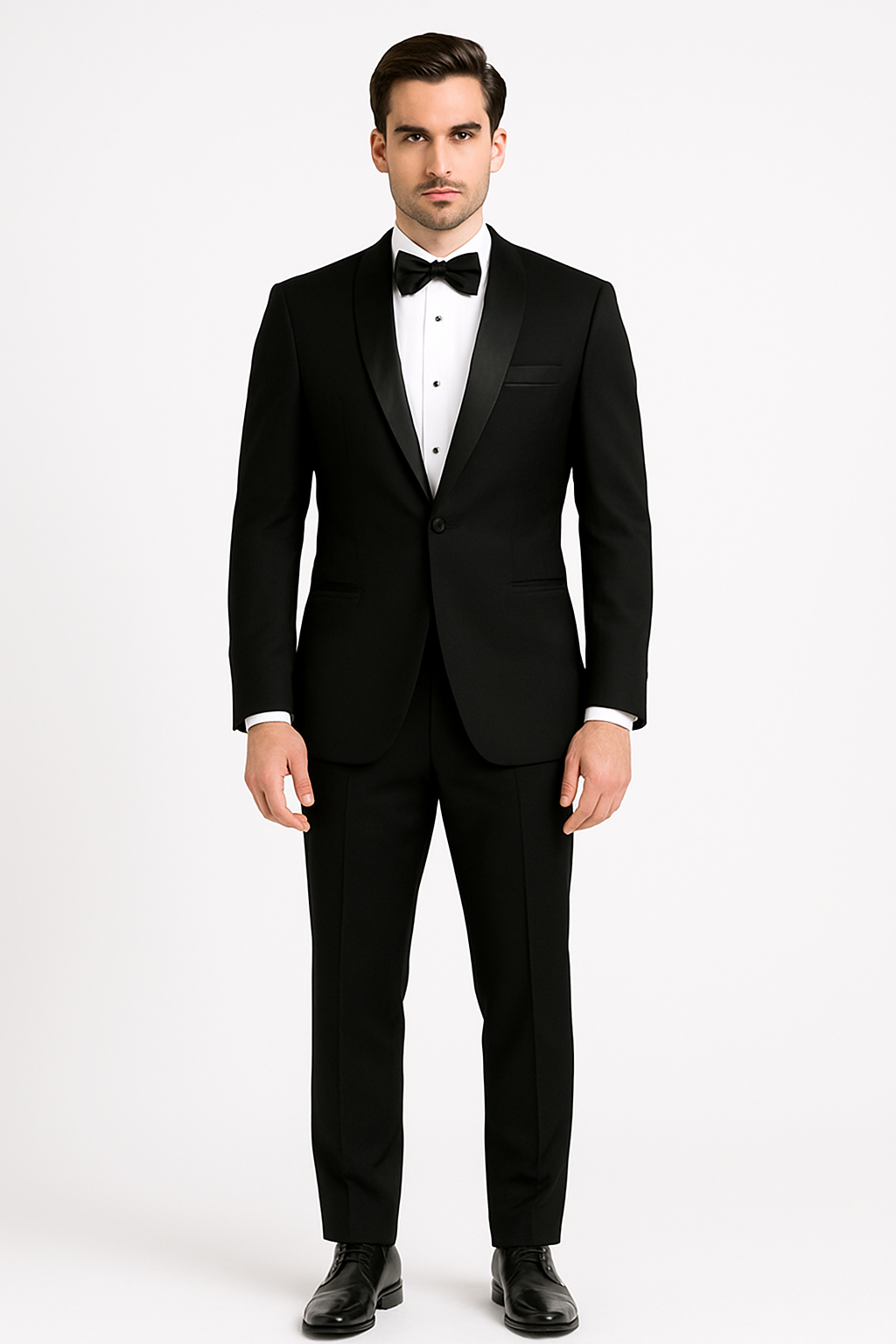 T-SS Slim Fit Tuxedo – 1-Button Shawl Collar | Vinci Menswear