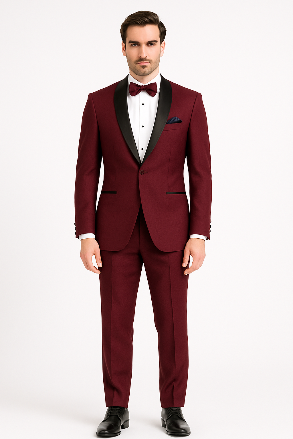 T-SS Slim Fit Tuxedo – 1-Button Shawl Collar | Vinci Menswear