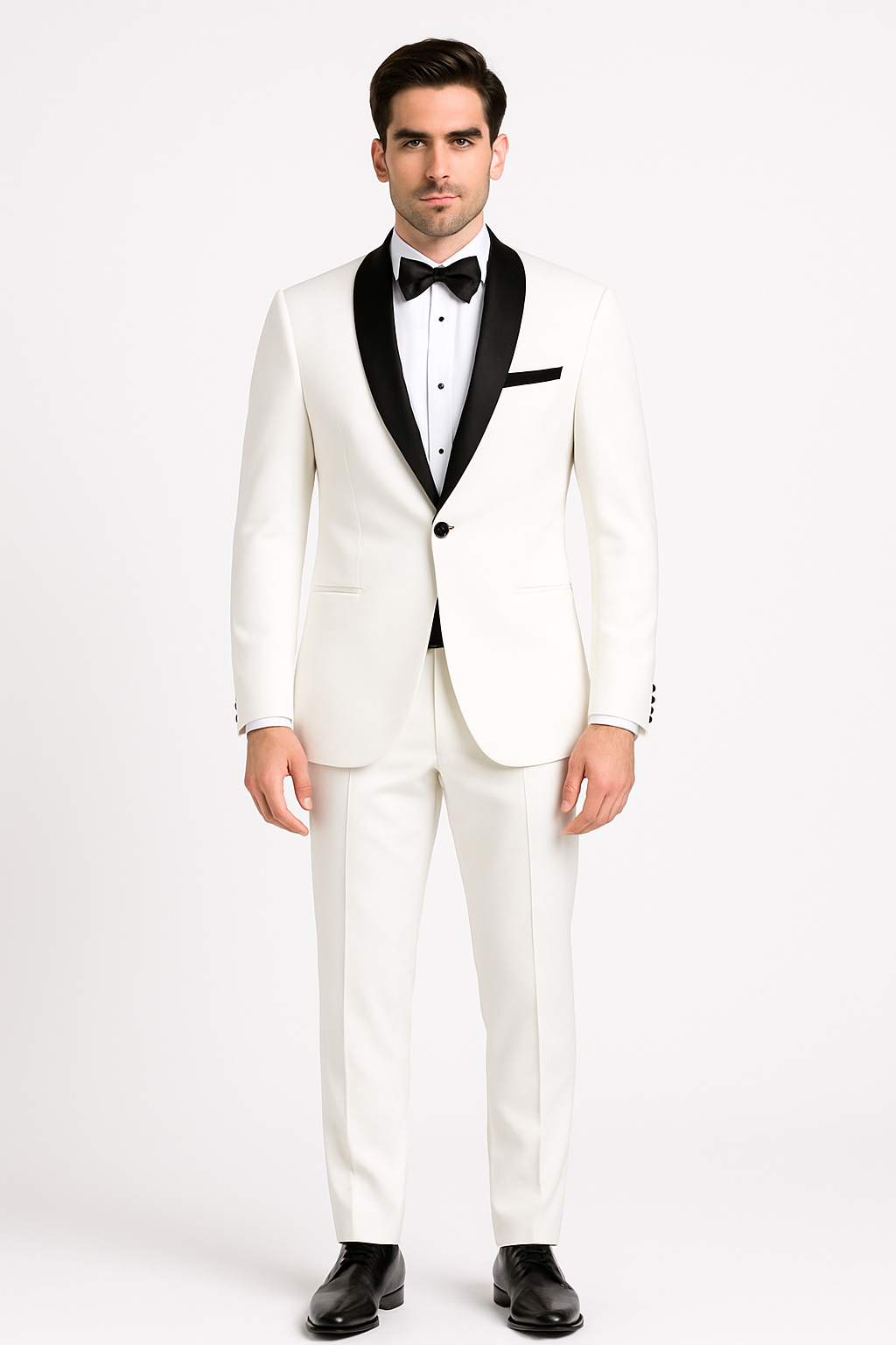 T-SS Slim Fit Tuxedo – 1-Button Shawl Collar | Vinci Menswear