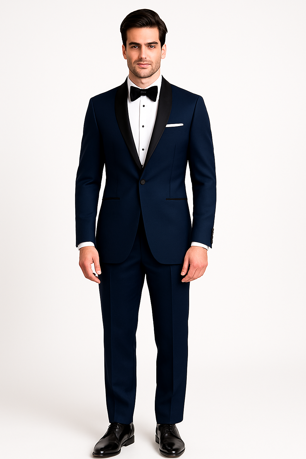 T-SS Slim Fit Tuxedo – 1-Button Shawl Collar | Vinci Menswear