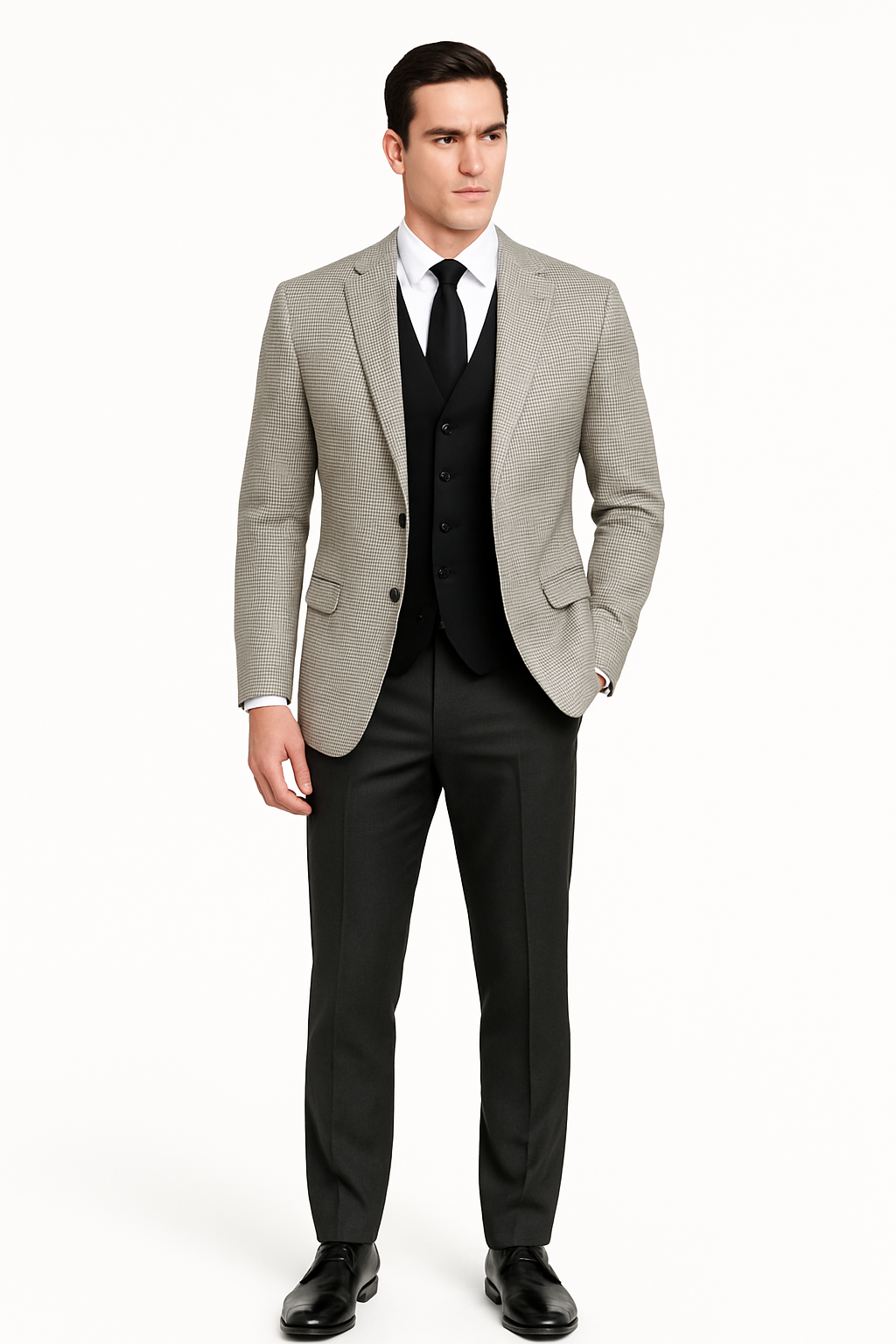 BM-HT Modern Fit Sport Coat – Houndstooth | Vinci Menswear